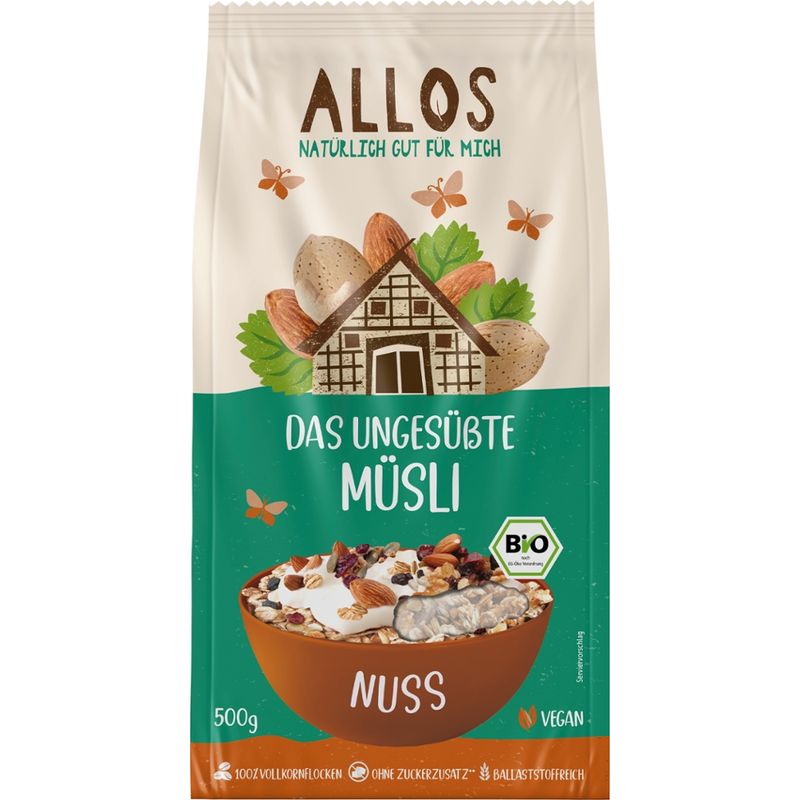 Allos Das Ungesüßte Müsli Nuss - Produktbild