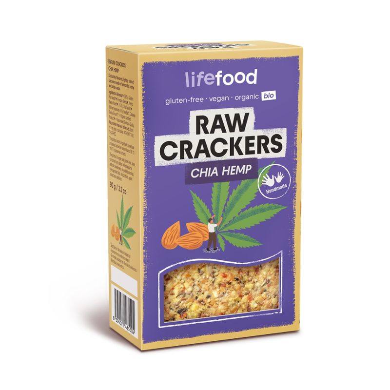 Lifefood  Lifefood Chia-Hanf-Kräcker Roh Bio - Produktbild