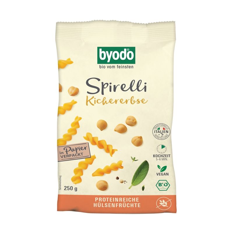 Byodo Byodo Spirelli, Chickpea, 250g - Produktbild