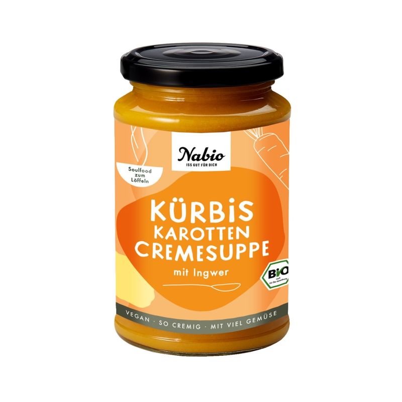Nabio Nabio Kürbis Karotten Cremesuppe - Produktbild