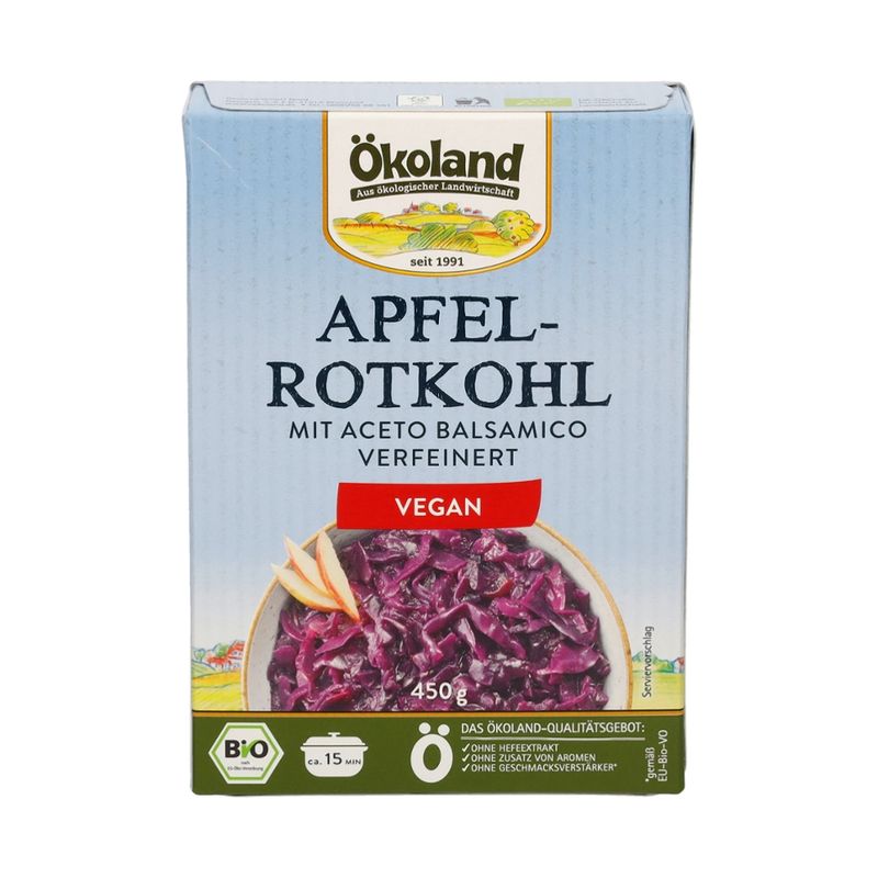 ÖKOLAND Apfel-Rotkohl mit Aceto Balsamico verfeinert - Produktbild