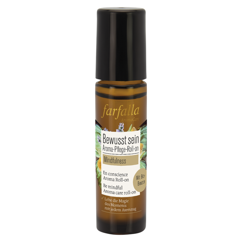 farfalla Mindfulness, Bewusst sein Aroma-Pflege-Roll-on, 10ml - Produktbild