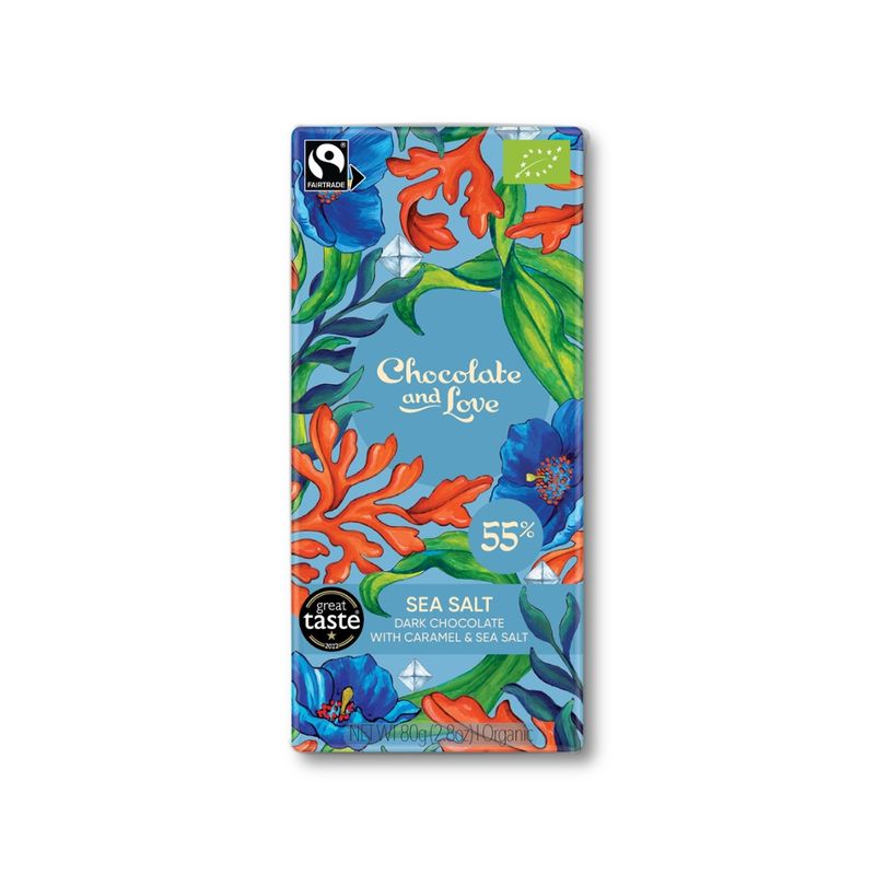 Chocolate and Love Limited Dark Chocolate with Sea Salt & Caramel - Produktbild