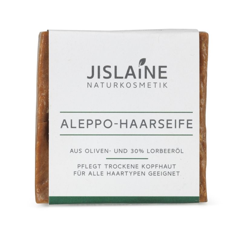 Jislaine Naturkosmetik Aleppo-Haarseife 30% Lorbeeröl, 185g - Produktbild