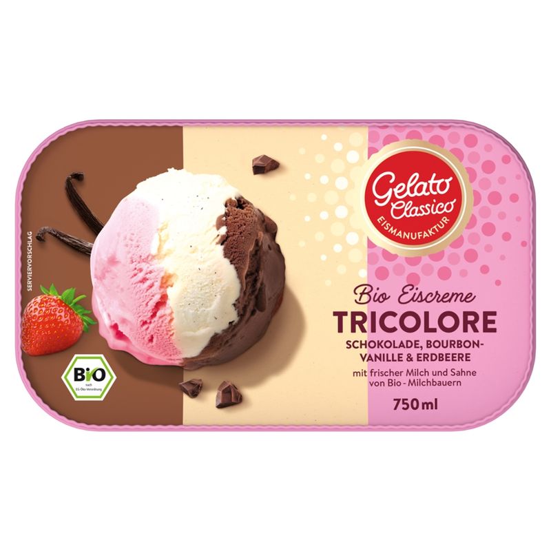 Gelato Classico Eismanufaktur Gelato Classico Bio-Eiscreme Tricolore - Produktbild