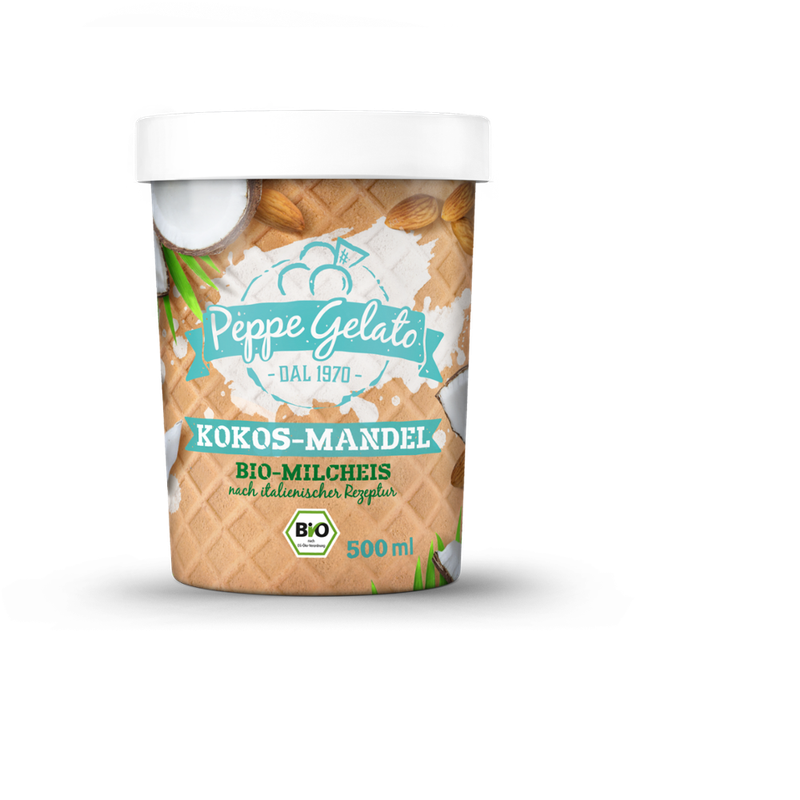 Peppe Gelato  Peppe Gelato Bio-Milcheis Kokos-Mandel - Produktbild