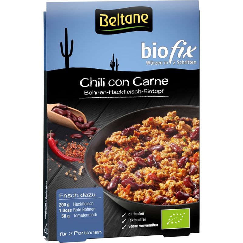 Beltane Beltane Biofix Chili con Carne, vegan, glutenfrei, lactosefrei - Produktbild