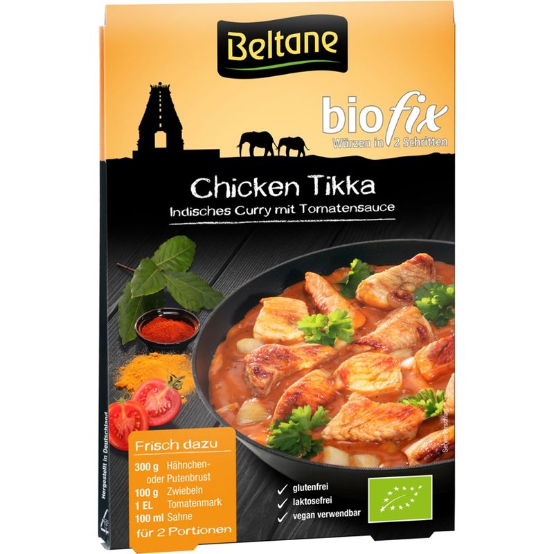 Beltane Beltane Biofix Chicken Tikka, vegan, glutenfrei, lactosefrei - Produktbild