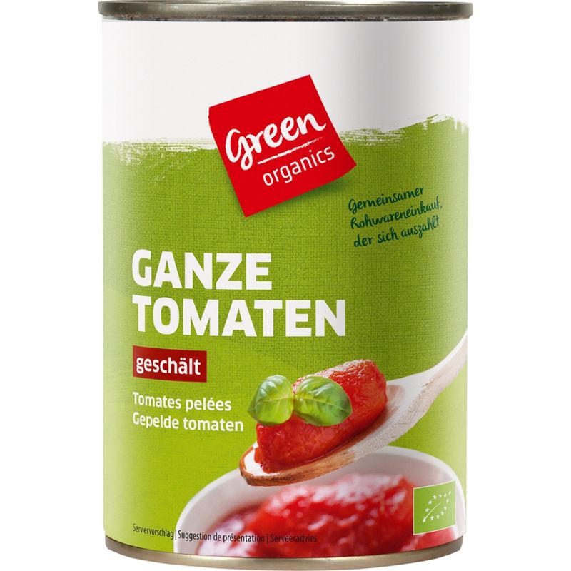 greenorganics Ganze Tomaten geschält - Produktbild