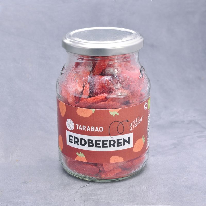 TARABAO Erdbeeren: Erdbeerscheiben gefriergetrocknet - Produktbild