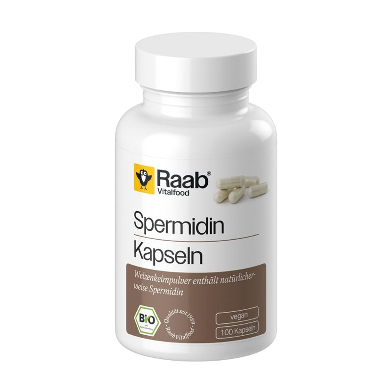 Raab Vitalfood Bio Spermidin, 100 Kapseln à 600 mg - Produktbild