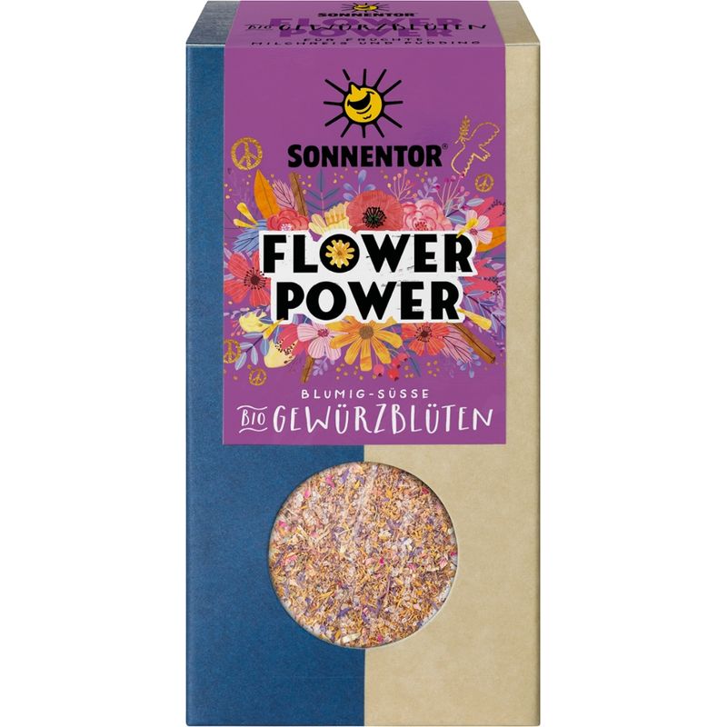 Sonnentor Flower Power Gewürzblüten, Packung - Produktbild
