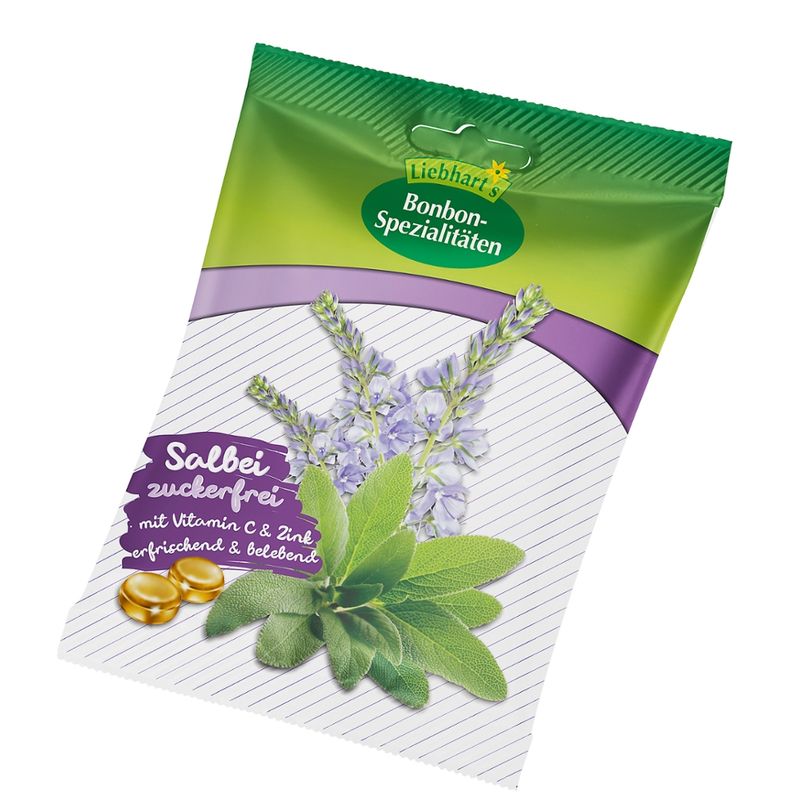 Liebhart's Gesundkost  Salbei, zuckerfrei -mit Vitamin C und Zink- - Produktbild