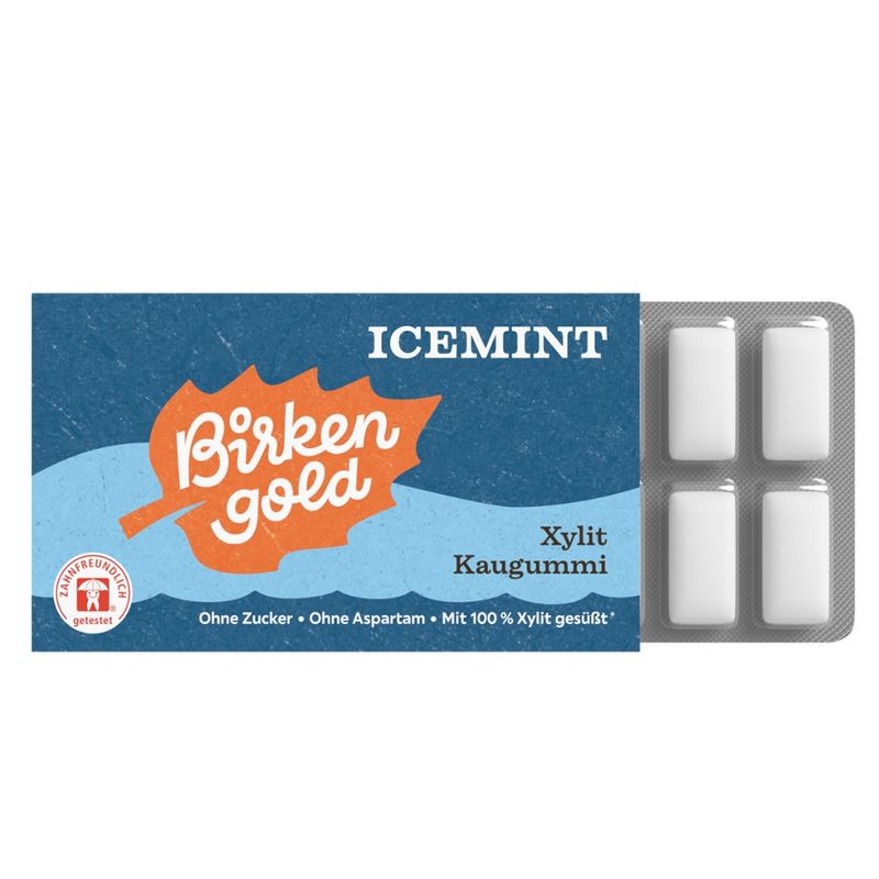 Birkengold Birkengold Kaugummi Icemint (12 Stück) - Produktbild