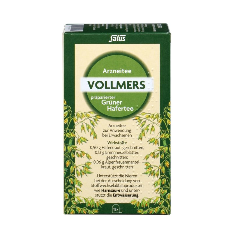 Salus® Salus® Vollmers® präparierter Grüner Hafertee 15FB - Produktbild