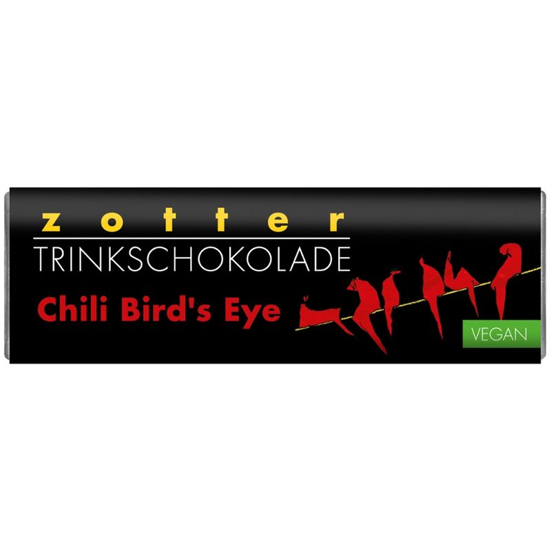 Zotter Schokolade Trinkschokolade – Chili „Bird’s eye“ - Produktbild