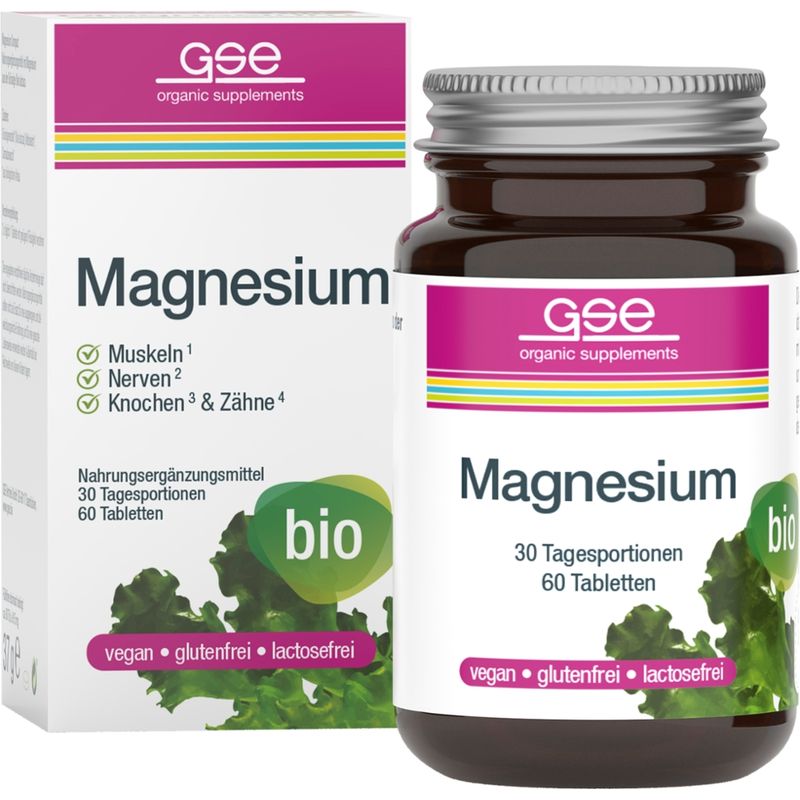 GSE  Magnesium Compact (Bio), 60 Tabletten à 615 mg - Produktbild