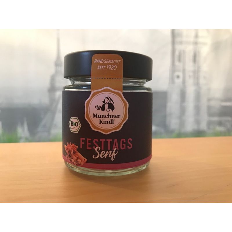 Münchner Kindl Senf Festtags Senf Bio Münchner Kindl 125ml - Produktbild