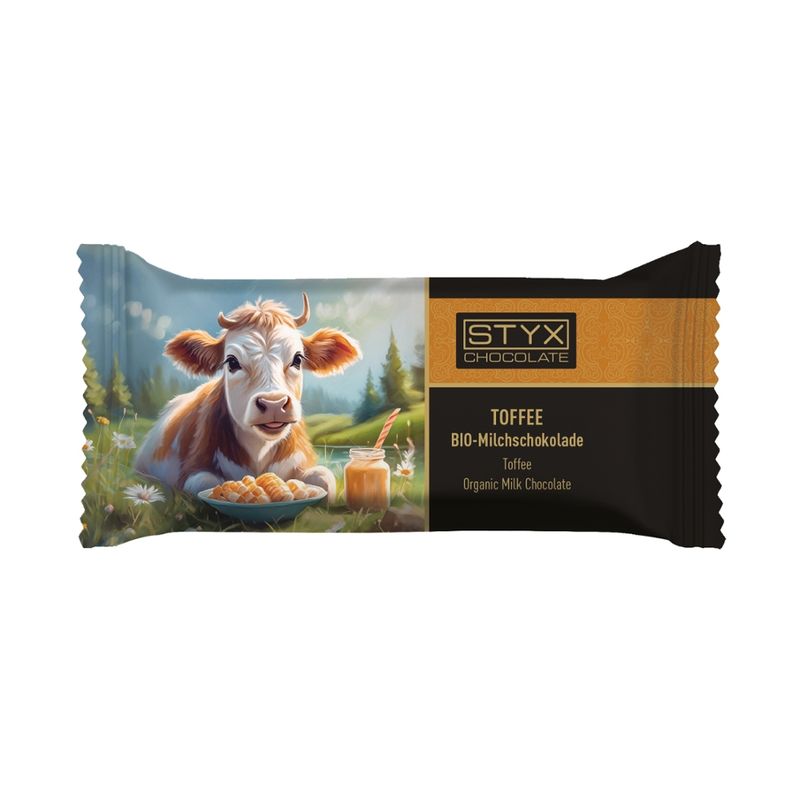 Styx Naturcosmetic BIO-Milch Schokolade gefüllt mit Toffee-Ganache 70g (Alkoholfrei) - Produktbild