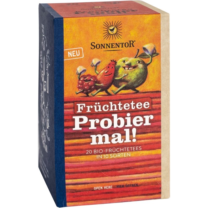 Sonnentor Früchtetee Probier mal!, Doppelkammerbeutel - Produktbild
