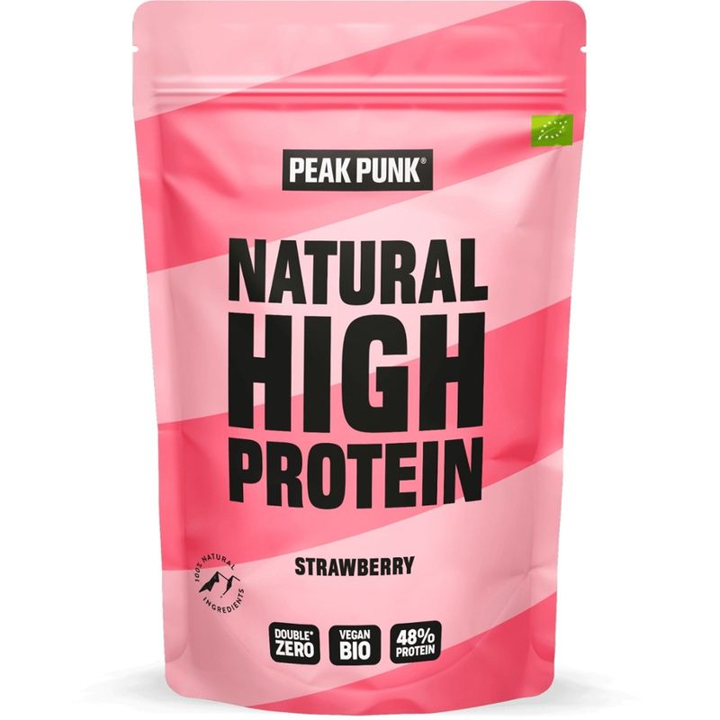 Peak Punk  PEAK PUNK® Bio High-Protein Shake - Strawberry 250g - Produktbild