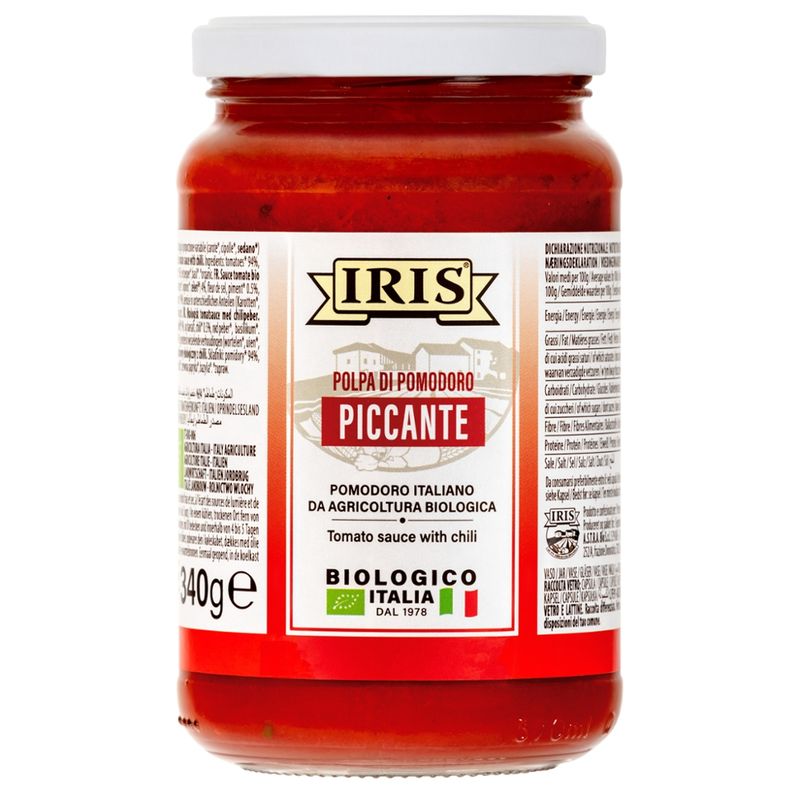 IRIS  Fertige Tomatensosse mit Gemuese und Chili im Glas 340 g - Produktbild
