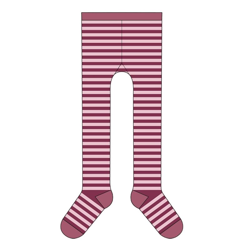 LIVING CRAFTS Kinder Strumpfhosen, D622 rose/pink/stripes, 122/128 - Produktbild