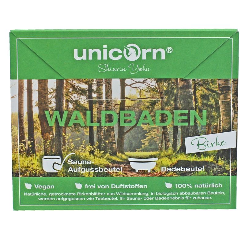 Unicorn unicorn® Shinrin Yoku - Waldbaden für zu Hause - Aufgussbeutel, Birke, 2x 4g - Produktbild