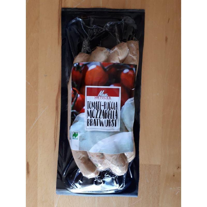 Metzger Max Bio Tomate Rucola Bratwurst mit Mozzarella - Produktbild