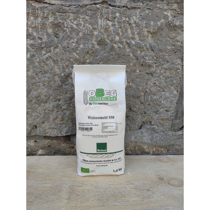 OBEG Bioland Weizenmehl Type 550 OBEG, 1 kg - Produktbild