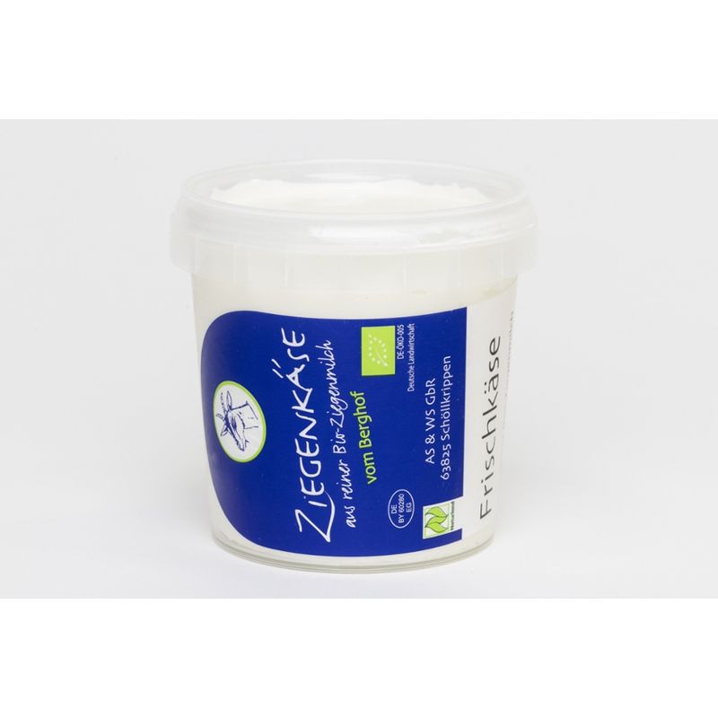 Berghof Bio-Ziegenfrischkäse-Töpfchen Natur aus reiner Ziegenmilch - Produktbild