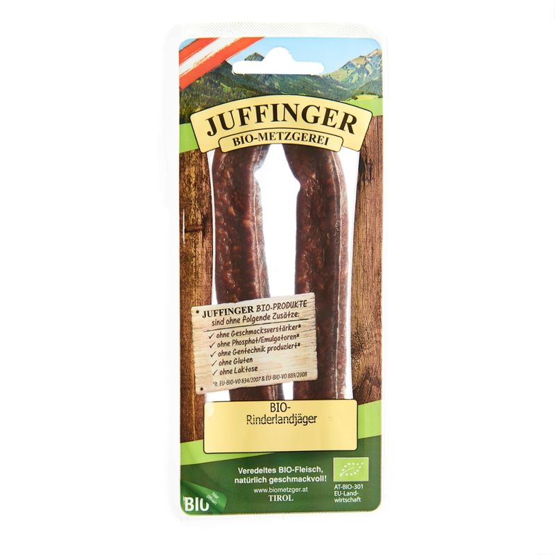 Juffinger Bio-Metzgerei BIO-Rinderlandjäger 1Paar - Produktbild