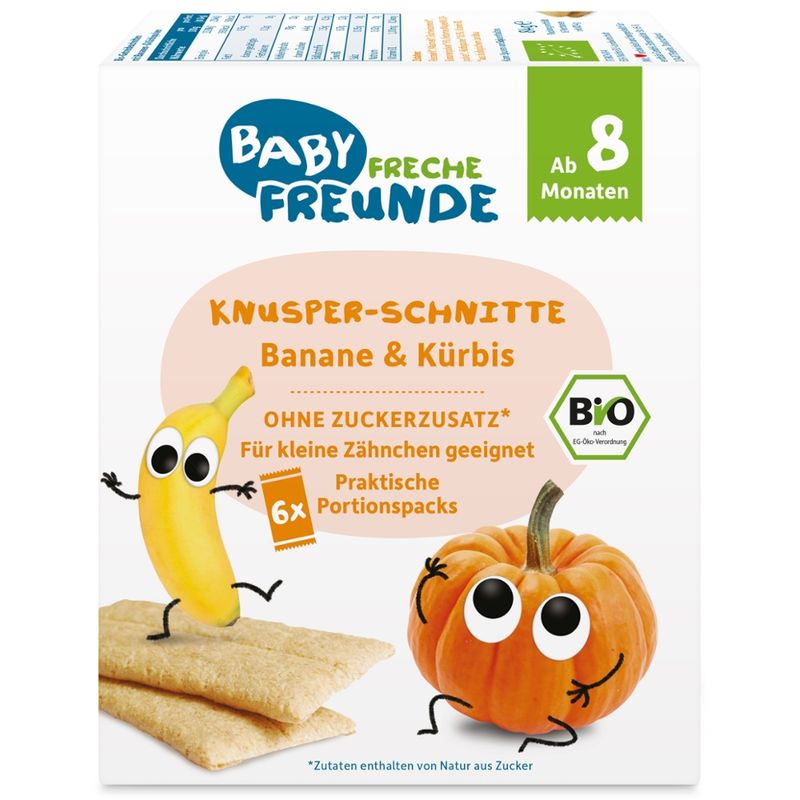 Freche Freunde Freche Freunde Bio "Knusper-Schnitte Banane & Kürbis" - Produktbild