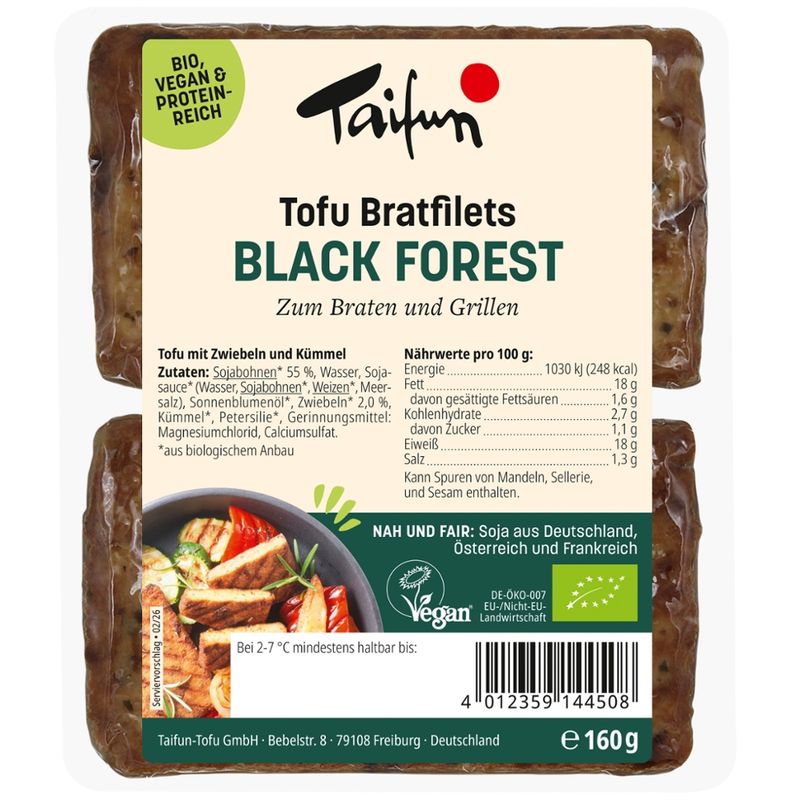 Taifun Tofu Bratfilets Black Forest - Produktbild