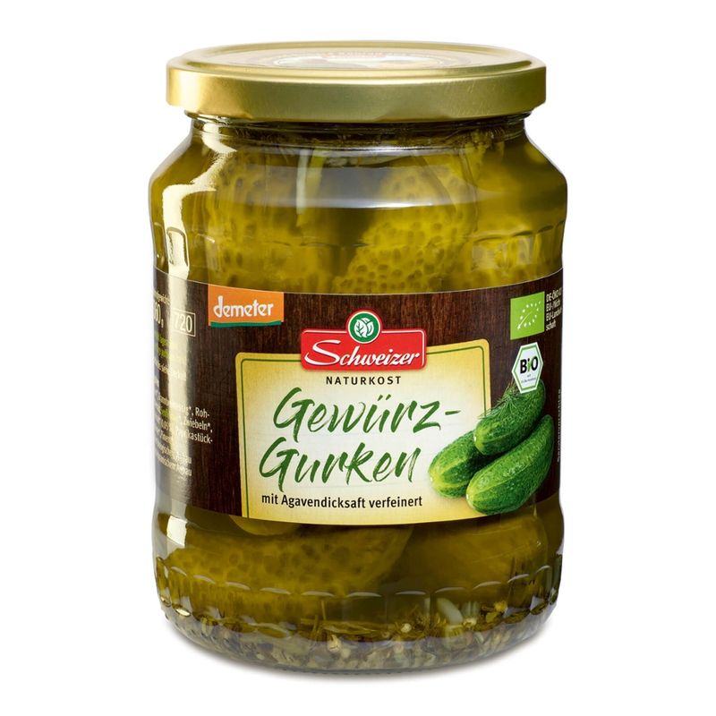 Schweizer demeter Gewürzgurken - Produktbild