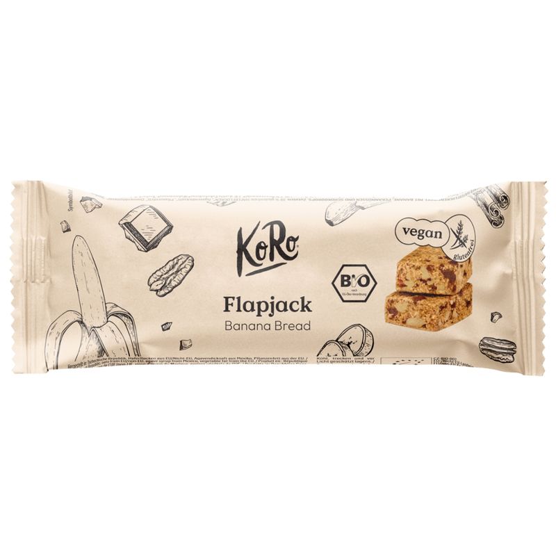 KoRo Handels GmbH Bio Flapjack Banana Bread 60 g - Produktbild