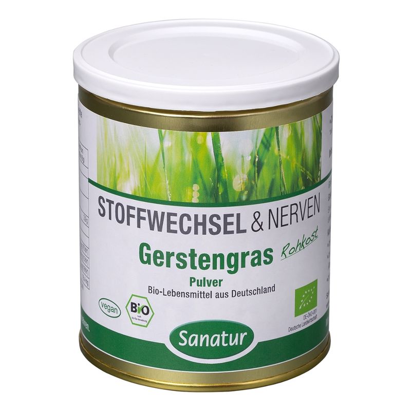 Sanatur Gerstengras Pulver, kbA - Produktbild