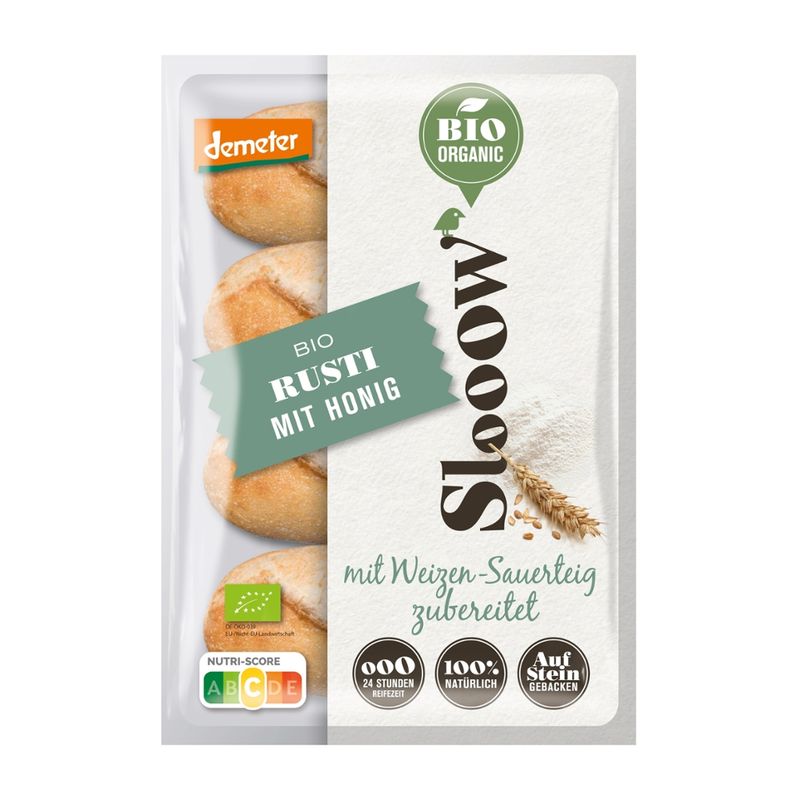 SlooOW Bio Weizenbrötchen, teilgebacken - Produktbild