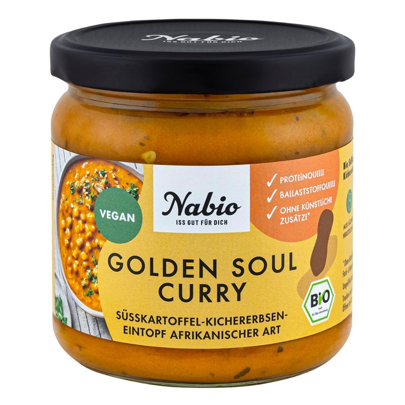 Nabio Nabio Fertiggericht Golden Soul Curry im Glas - Produktbild