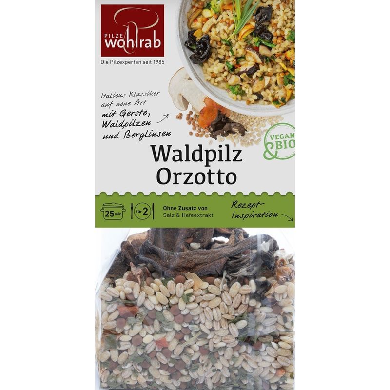 Pilze Wohlrab BIO Gerstengraupen mit Waldpilzen á 175 g - Produktbild
