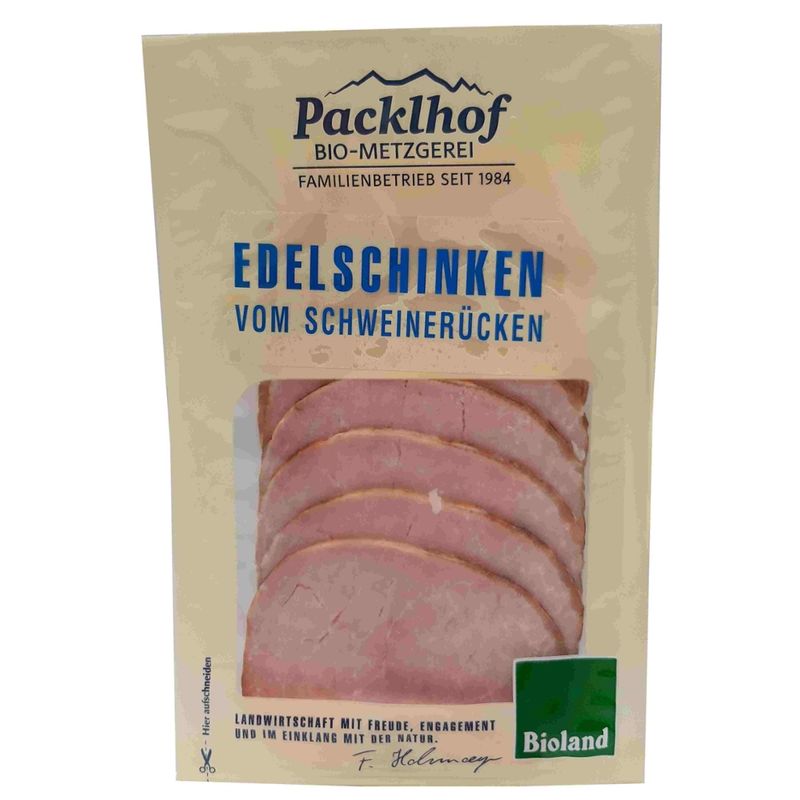 Packlhof Edelschinken vom Schweinerücken, geschnitten 100g SB - Produktbild