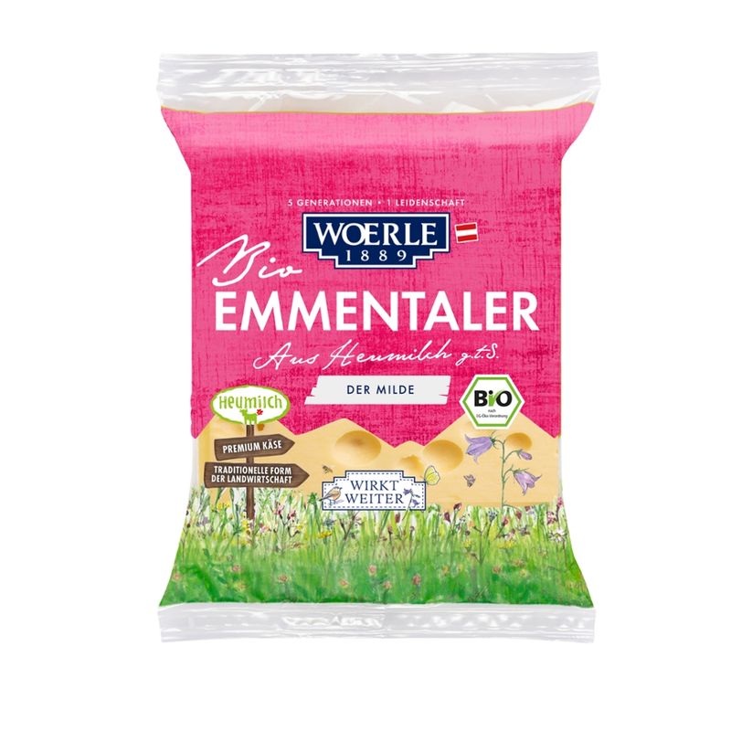 Woerle Bio Emmentaler Stück 8x250g - Produktbild