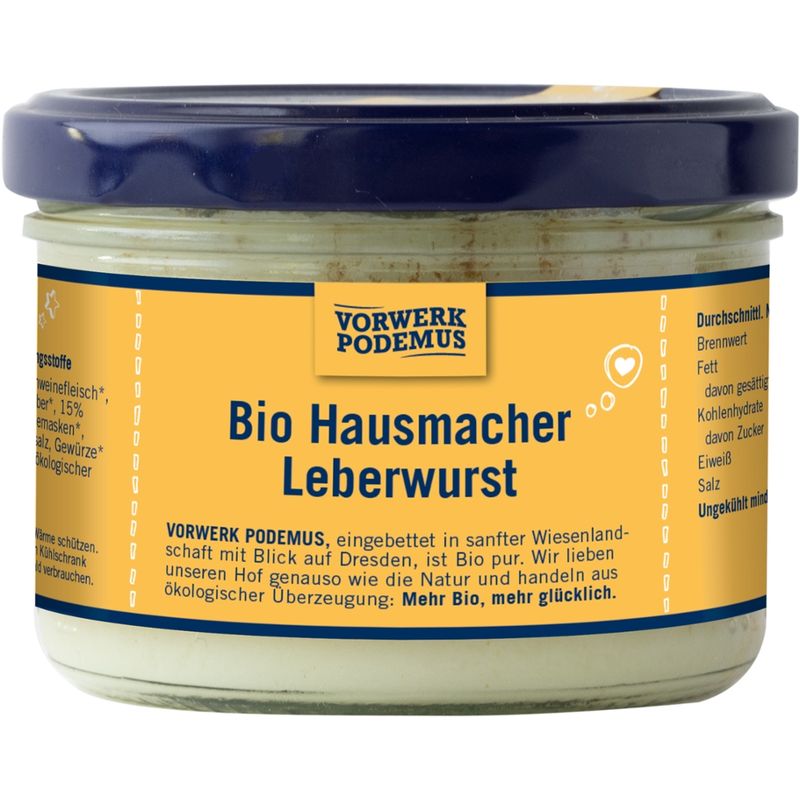 Vorwerk Podemus Bio Hausmacher Leberwurst - Produktbild