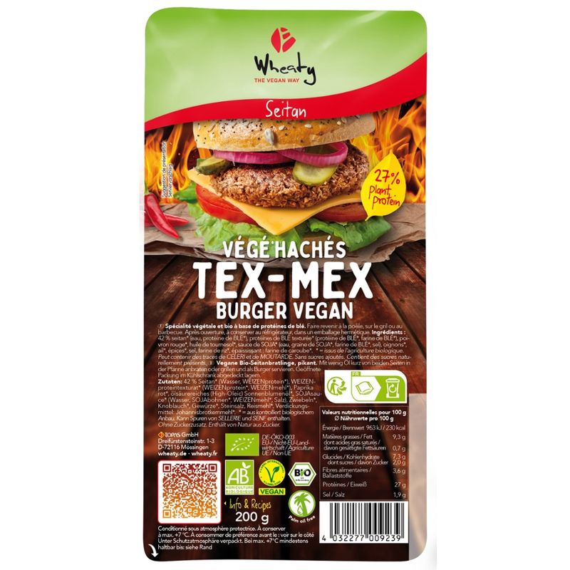 Wheaty Wheaty Veganer Tex-Mex Burger - Produktbild
