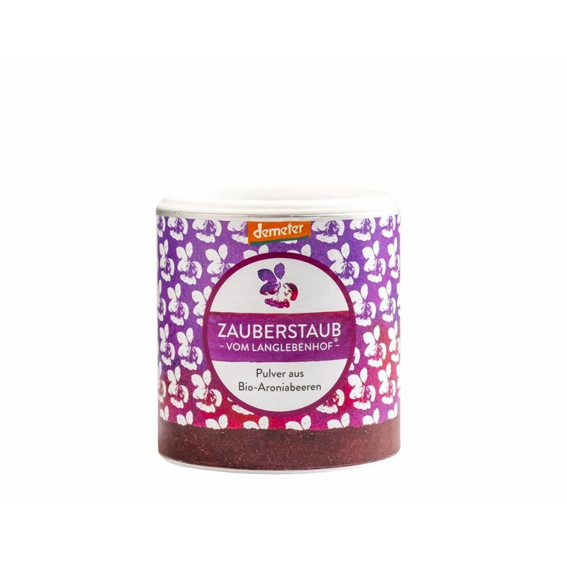 Aronia vom Langlebenhof Zauberstaub vom Langlebenhof, Pulver aus Demeter Bio Aroniabeeren - Produktbild