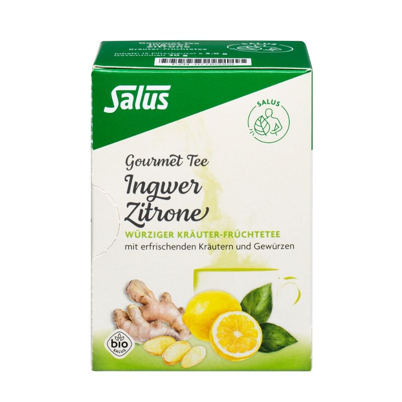 Salus® Salus® Gourmet Ingwer Zitrone Kräutertee bio 15 FB - Produktbild