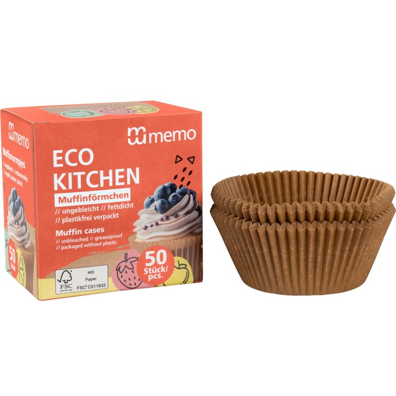memo memo Muffinförmchen "ECO KITCHEN" 50 Stk. - Produktbild