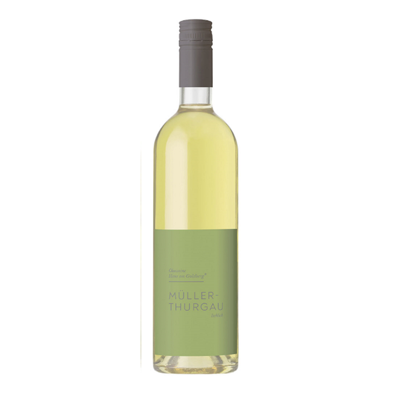 Ökoweine Haus am Goldberg Bio Rheinhessen Müller Thurgau lieblich, Weißwein  0,75 L Basic-Linie - Produktbild