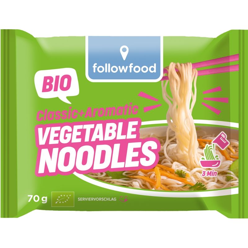 followfood Classic + Aromatic Bio Vegetable Noodles - Produktbild
