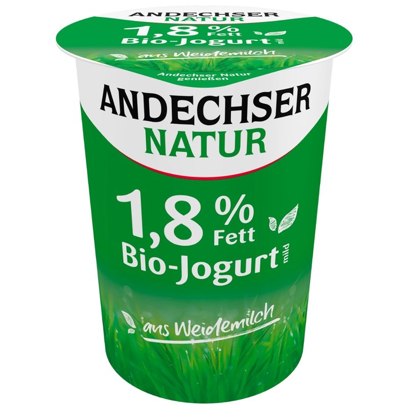 Andechser Natur Bio Jogurt mild 1,8% Becher - Produktbild